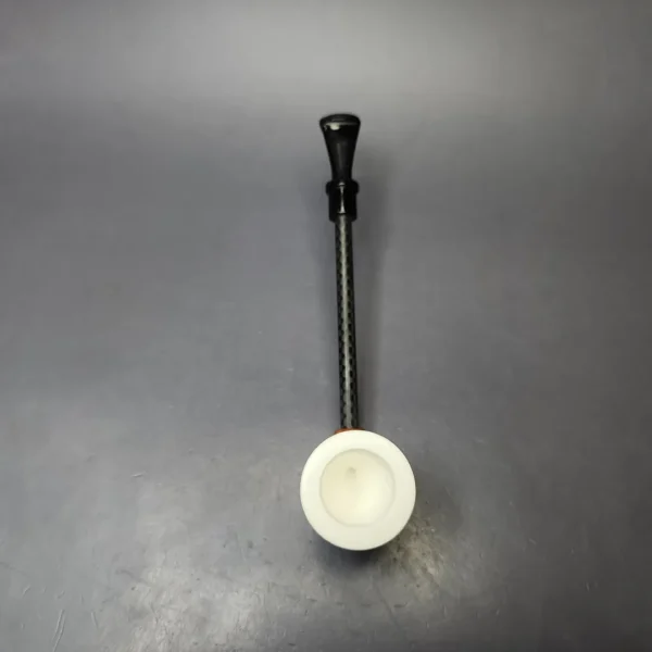 MBSD Meerschaum Deluxe Smooth Poker Block Meerschaum Pipe, New - Image 6