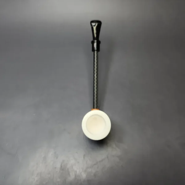 MBSD Meerschaum Deluxe Smooth Poker Block Meerschaum Pipe, New - Image 6