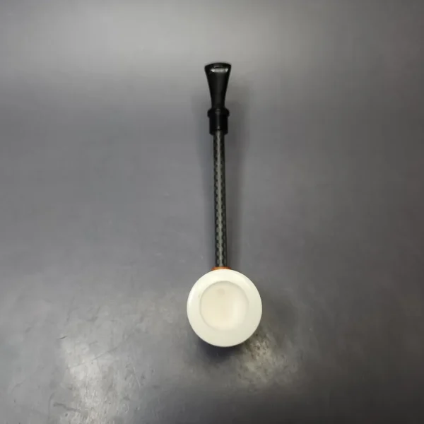 MBSD Meerschaum Deluxe Smooth Poker Block Meerschaum Pipe, New - Image 6