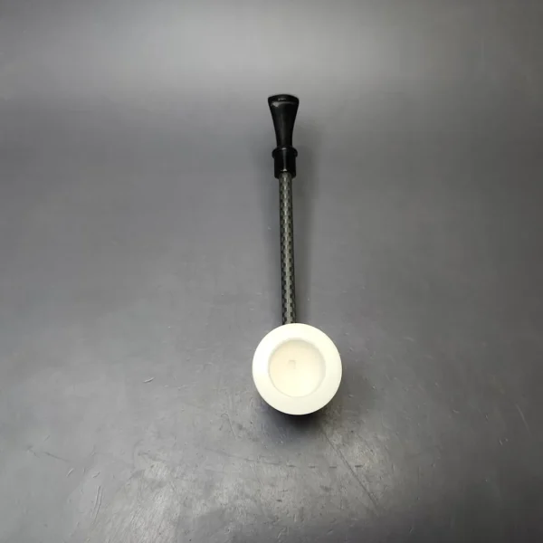 MBSD Meerschaum Deluxe Smooth Poker Block Meerschaum Pipe, New - Image 6