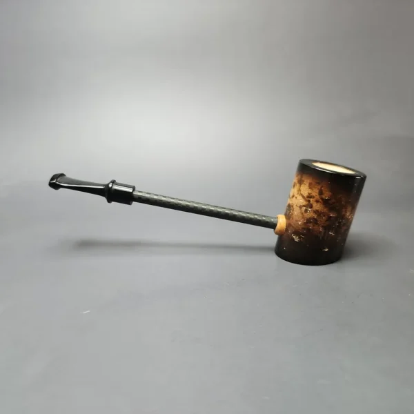 MBSD Meerschaum Deluxe Smooth Poker Block Meerschaum Pipe, New - Image 7