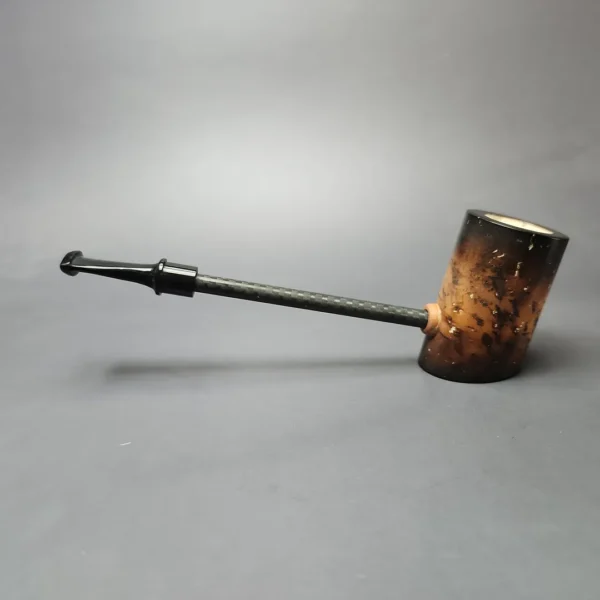 MBSD Meerschaum Deluxe Smooth Poker Block Meerschaum Pipe, New - Image 7