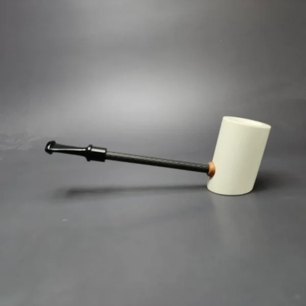 MBSD Meerschaum Deluxe Smooth Poker Block Meerschaum Pipe, New - Image 7