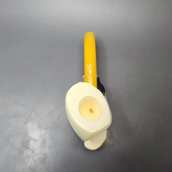 Ismet Bekler Smooth Cup and Saucer Estate Block Meerschaum Pipe, Unsmoked - Image 7