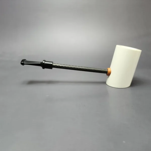 MBSD Meerschaum Deluxe Smooth Poker Block Meerschaum Pipe, New - Image 7