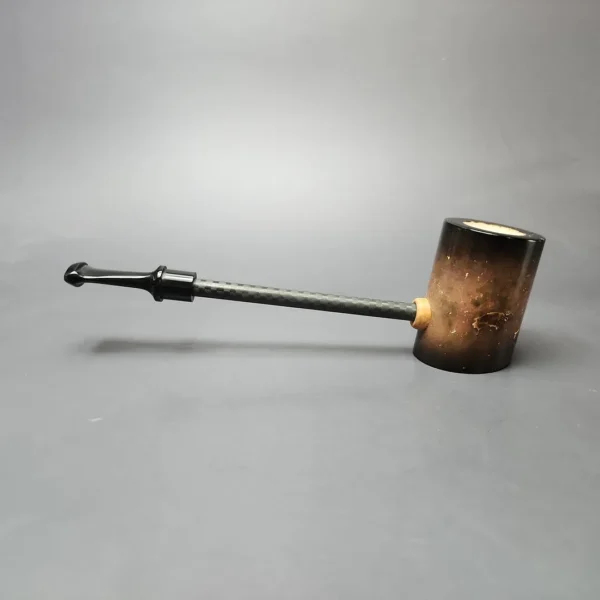 MBSD Meerschaum Deluxe Smooth Poker Block Meerschaum Pipe, New - Image 8