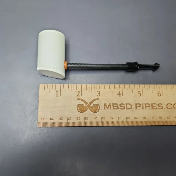 MBSD Meerschaum Deluxe Partial Lattice Poker Block Meerschaum Pipe, New - Image 8