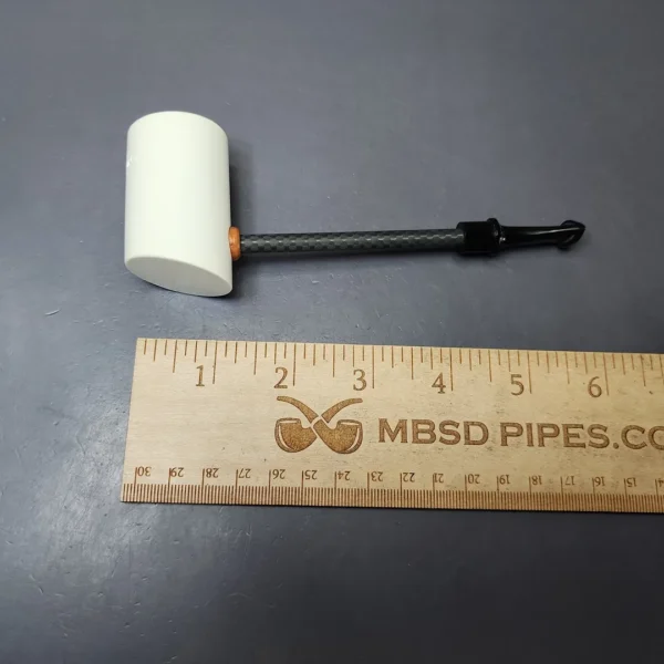 MBSD Meerschaum Deluxe Smooth Poker Block Meerschaum Pipe, New - Image 8