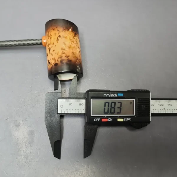 MBSD Meerschaum Deluxe Smooth Poker Block Meerschaum Pipe, New - Image 9