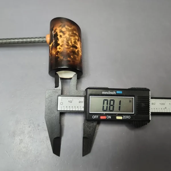 MBSD Meerschaum Deluxe Smooth Poker Block Meerschaum Pipe, New - Image 9