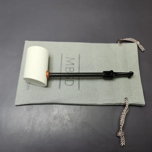 MBSD Meerschaum Deluxe Smooth Poker Block Meerschaum Pipe, New - Image 10