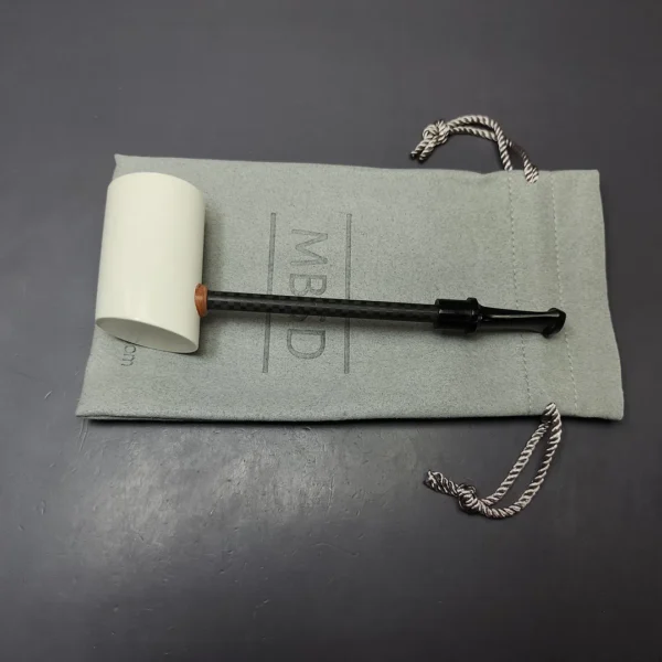 MBSD Meerschaum Deluxe Smooth Poker Block Meerschaum Pipe, New - Image 10