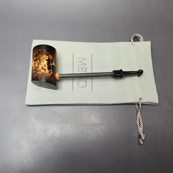 MBSD Meerschaum Deluxe Smooth Poker Block Meerschaum Pipe, New - Image 10