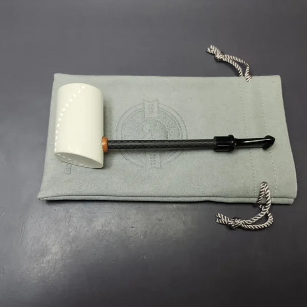 MBSD Meerschaum Deluxe Smooth Poker Block Meerschaum Pipe, New - Image 10