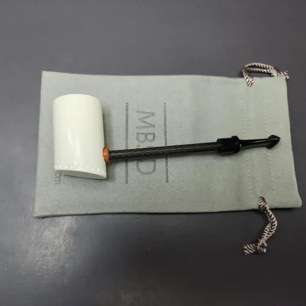 MBSD Meerschaum Deluxe Partial Lattice Poker Block Meerschaum Pipe, New - Image 10