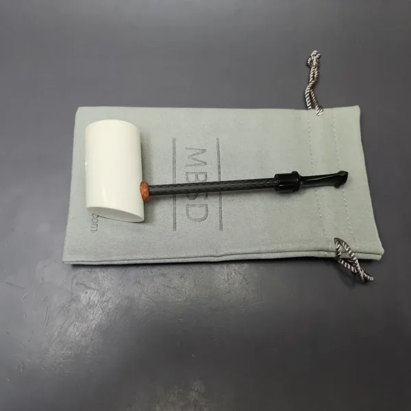 MBSD Meerschaum Deluxe Smooth Poker Block Meerschaum Pipe, New - Image 10