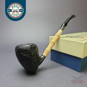 MBSD Briars Modern Masters 1 Sandblasted Peewit w/ Bamboo Briar Pipe, New