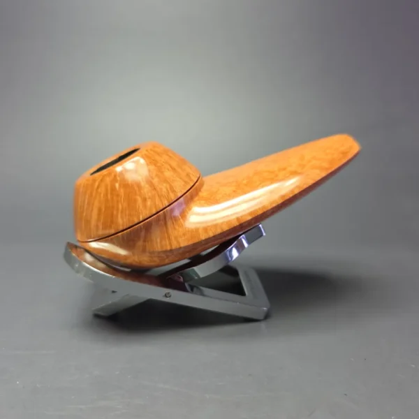 J Mouton Smooth All Briar Eskimo w/ Fossilized Walrus Handmade Briar Pipe, New - Image 3