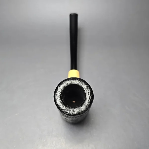 MBSD Briars "Re-Don" Sandblasted Poker w/ Boxwood, Briar Pipe, New - Image 4