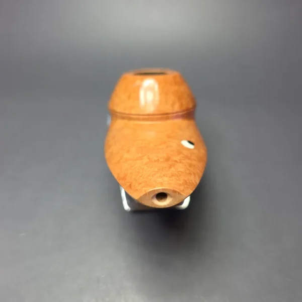 J Mouton Smooth All Briar Eskimo w/ Fossilized Walrus Handmade Briar Pipe, New - Image 6