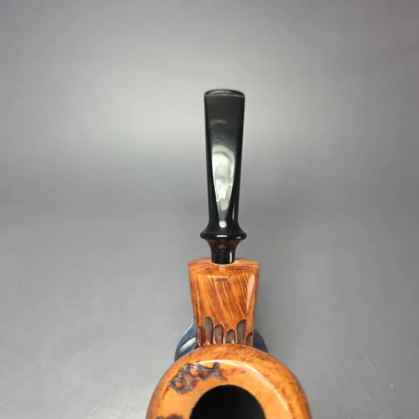 Nording Spruce Cone Partially Rusticated Freehand Estate Briar Pipe, Unsmoked - Image 6