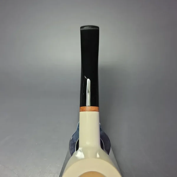 MBSD Meerschaum Deluxe Smooth Large Billiard Block Meerschaum Pipe, Briars-Mortise - Image 7