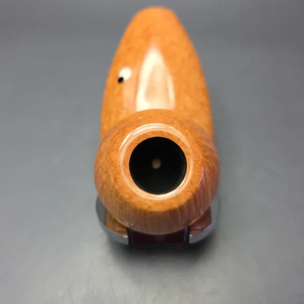 J Mouton Smooth All Briar Eskimo w/ Fossilized Walrus Handmade Briar Pipe, New - Image 7