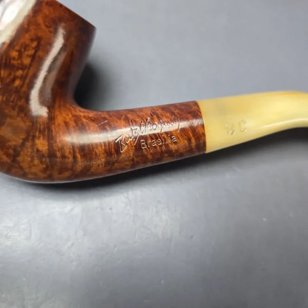 Butz Choquin Brasilia 2304 Smooth Bent Billiard Estate Briar Pipe, French Estates - Image 8
