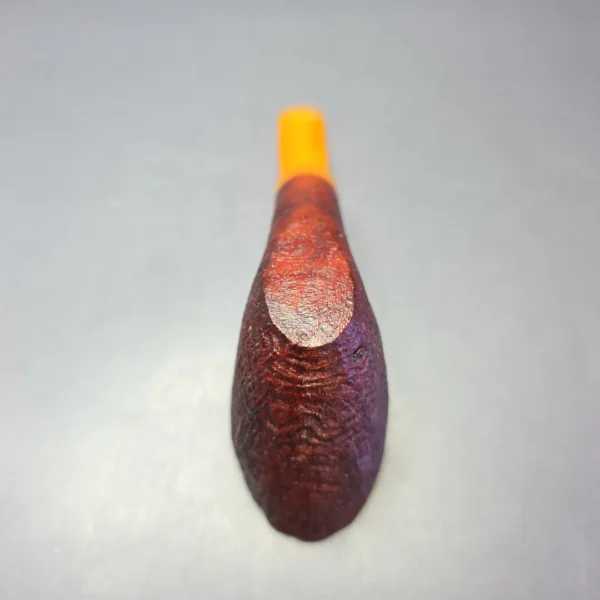 Nate Rose Sandblasted Dublin w/ Italian Lucite Handmade Briar Pipe, New - Image 9