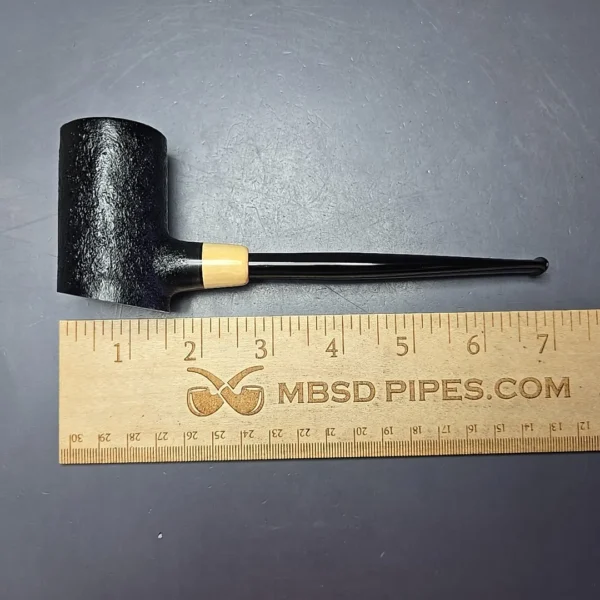 MBSD Briars "Re-Don" Sandblasted Poker w/ Boxwood, Briar Pipe, New - Image 8