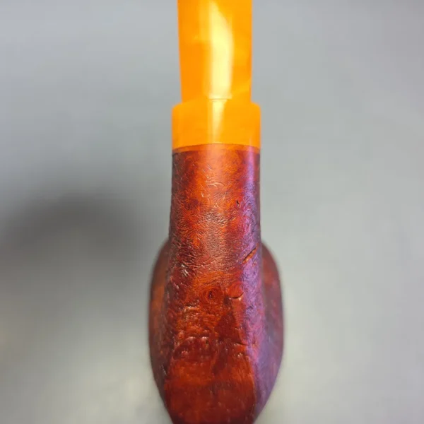 Nate Rose Sandblasted Dublin w/ Italian Lucite Handmade Briar Pipe, New - Image 10