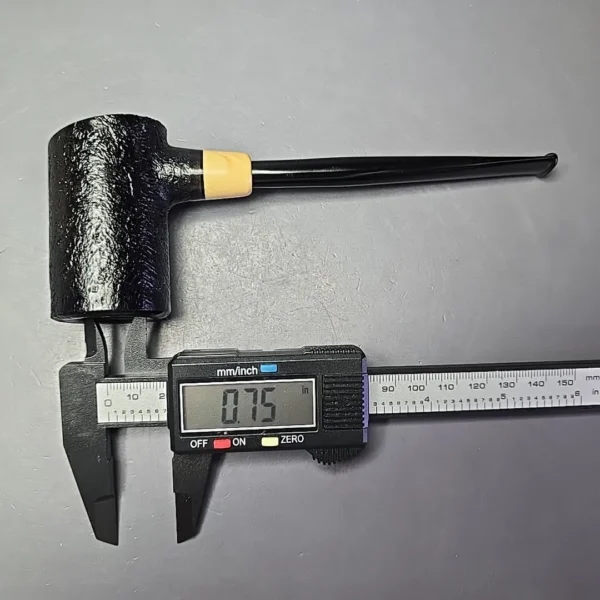 MBSD Briars "Re-Don" Sandblasted Poker w/ Boxwood, Briar Pipe, New - Image 9