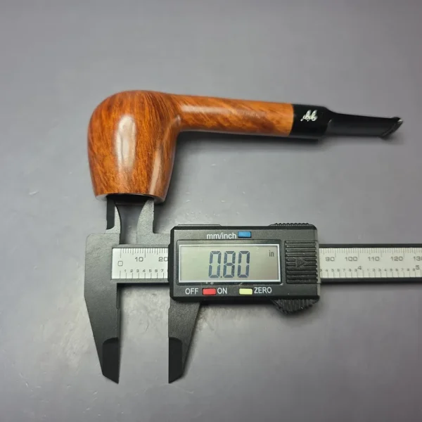 Gigi Millennium Smooth Brandy Lovat Estate Briar Pipe, Unsmoked, 9mm - Image 10