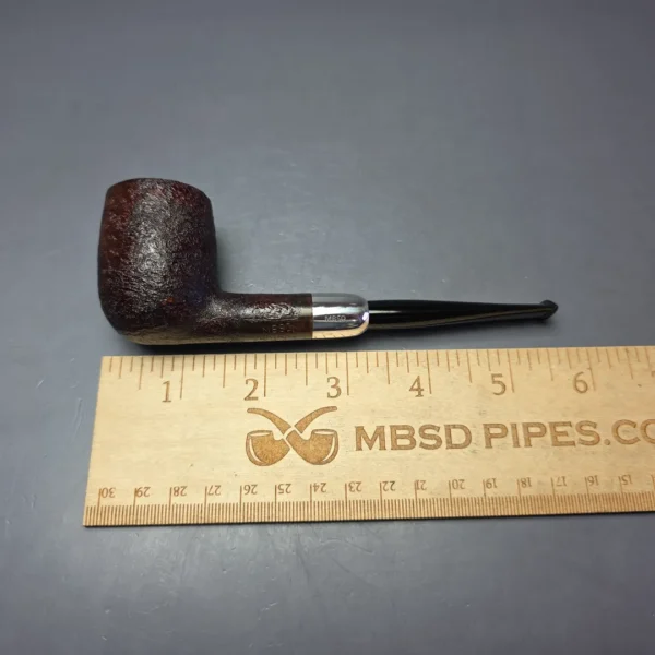 MBSD Briars Timeless Traditions 1 Sandblasted Billiard w/ Silver Handmade Briar Pipe, New - Image 10