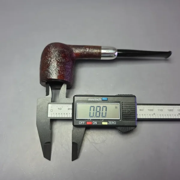 MBSD Briars Timeless Traditions 1 Sandblasted Billiard w/ Silver Handmade Briar Pipe, New - Image 11