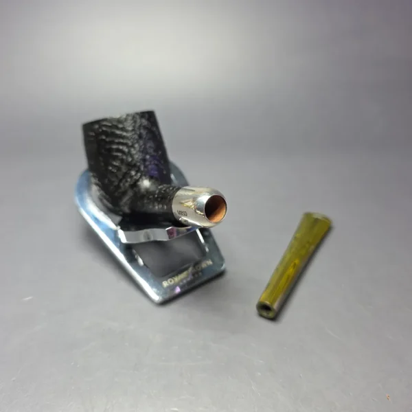 MBSD Briars Timeless Traditions 1 Sandblasted Billiard w/ Silver Handmade Briar Pipe, New - Image 12