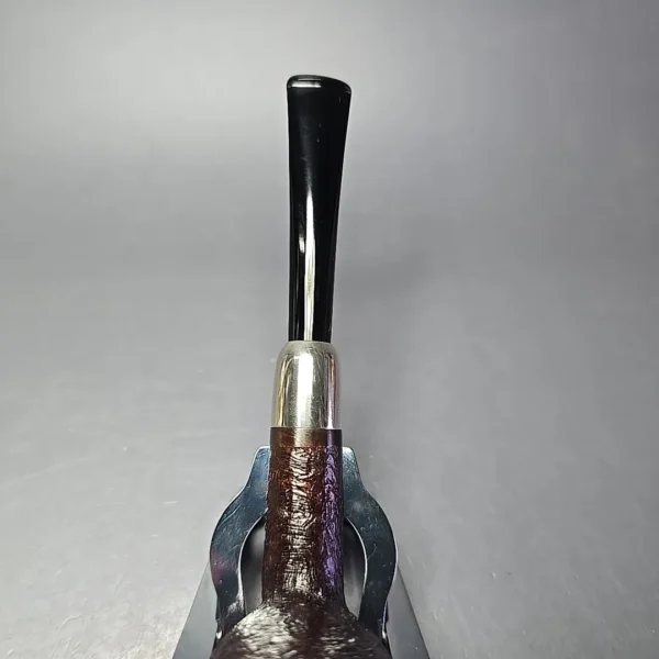 MBSD Briars Timeless Traditions 1 Sandblasted Billiard w/ Silver Handmade Briar Pipe, New - Image 6