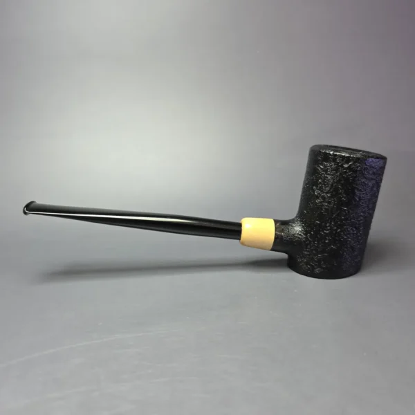 MBSD Briars "Re-Don" Sandblasted Poker w/ Boxwood, Briar Pipe, New - Image 4