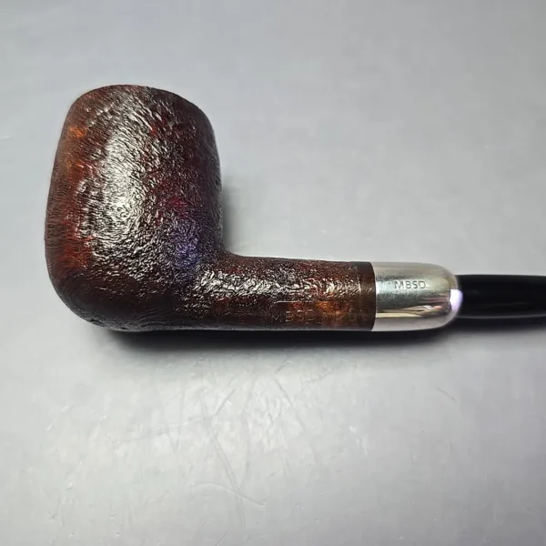 MBSD Briars Timeless Traditions 1 Sandblasted Billiard w/ Silver Handmade Briar Pipe, New - Image 12
