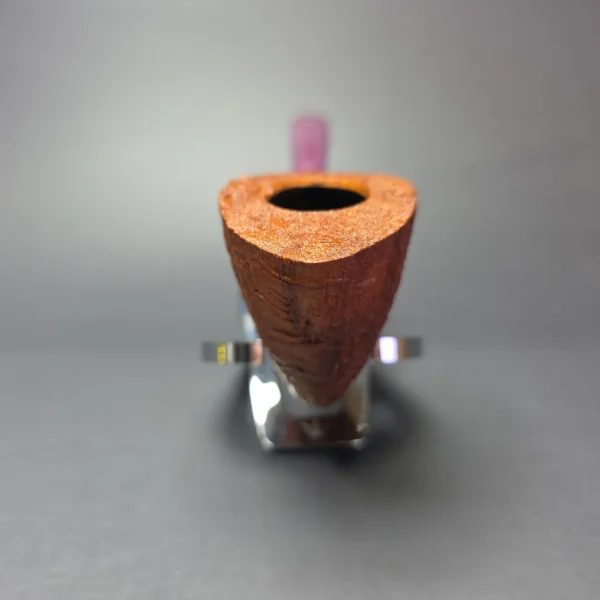 Nate Rose Sandblasted Long Shank Dublin Handmade Briar Pipe, New - Image 4