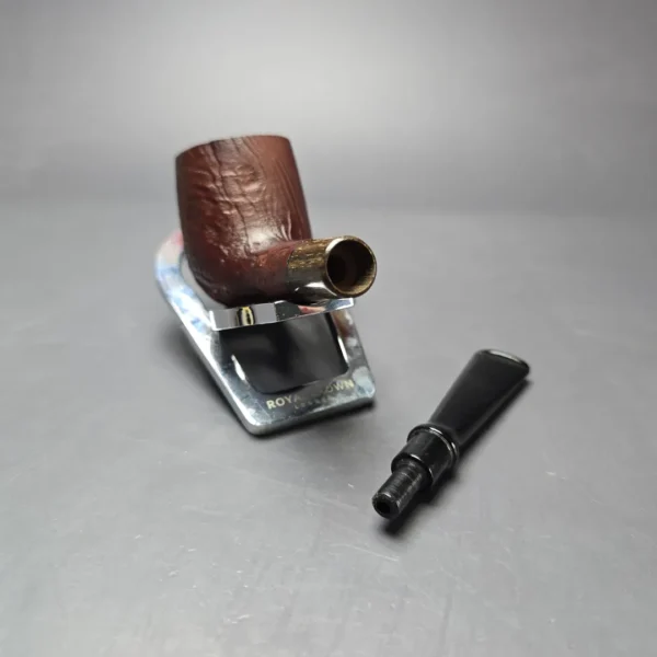 MBSD Briars by Piero Vitale Red Sandblasted Billiard w/ Zebrawood Briar Pipe, New - Image 10