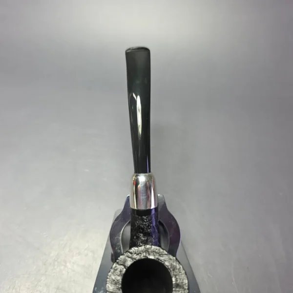 MBSD Briars Timeless Traditions 2 Sandblasted Bent Billiard w/ Silver Handmade Briar Pipe, New - Image 7