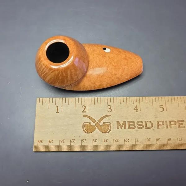 J Mouton Smooth All Briar Eskimo w/ Fossilized Walrus Handmade Briar Pipe, New - Image 11