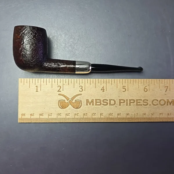 MBSD Briars Timeless Traditions 1 Sandblasted Billiard w/ Silver Handmade Briar Pipe, New - Image 14