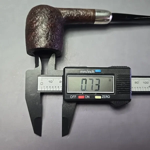 MBSD Briars Timeless Traditions 1 Sandblasted Billiard w/ Silver Handmade Briar Pipe, New - Image 15