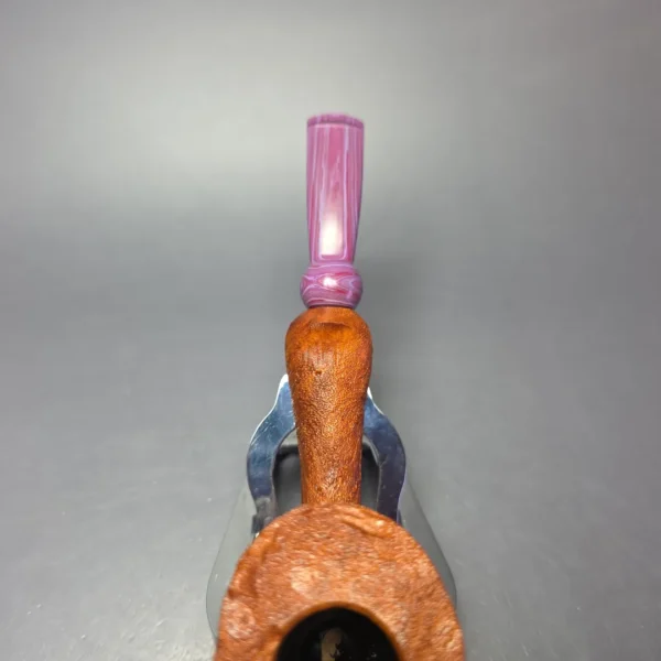 Nate Rose Sandblasted Long Shank Dublin Handmade Briar Pipe, New - Image 7