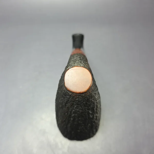 Randy Wiley 1999 Galleon XL Rusticated Freehand Sitter Estate Briar Pipe, American Estates - Image 7