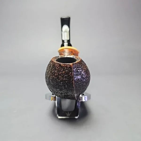 MBSD Briars Modern Masters 2 Sandblasted Blowfish w/ Boxwood Handmade Briar Pipe, New - Image 4