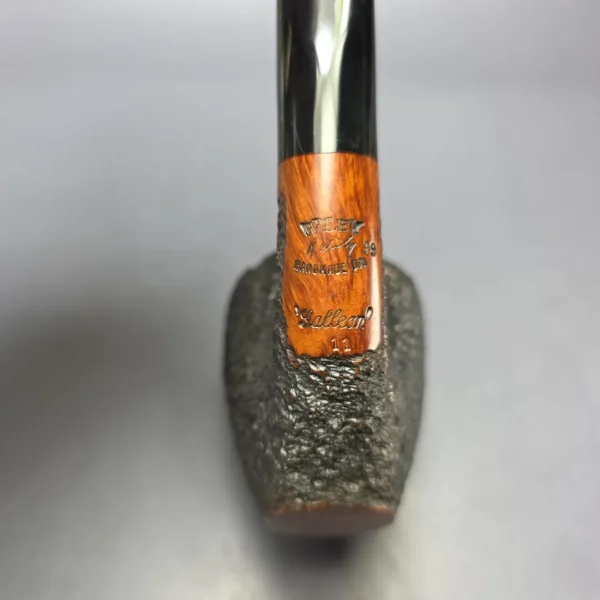 Randy Wiley 1999 Galleon XL Rusticated Freehand Sitter Estate Briar Pipe, American Estates - Image 8