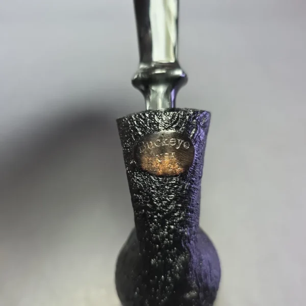 Buckeye Hand Made Sandblasted Slender Blowfish Briar Pipe, New - Image 8